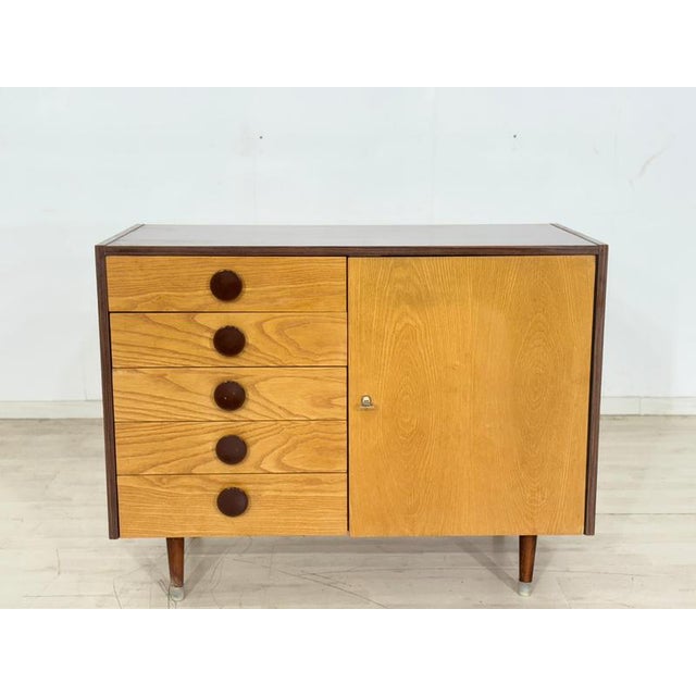 Mid-Century Danish Teak Desk with Metal Frame, 1960s For Sale - Image 5 of 11