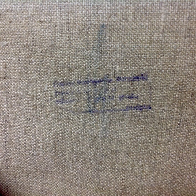 Textile Vintage Gypsy Woman Oil Painting For Sale - Image 7 of 10