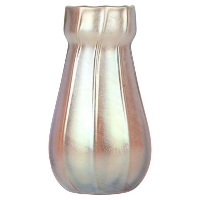 1920s Tiffany Studios Favrile Glass Bud Vase Tiffany Studios, New York, Circa 1920 For Sale - Image 5 of 8