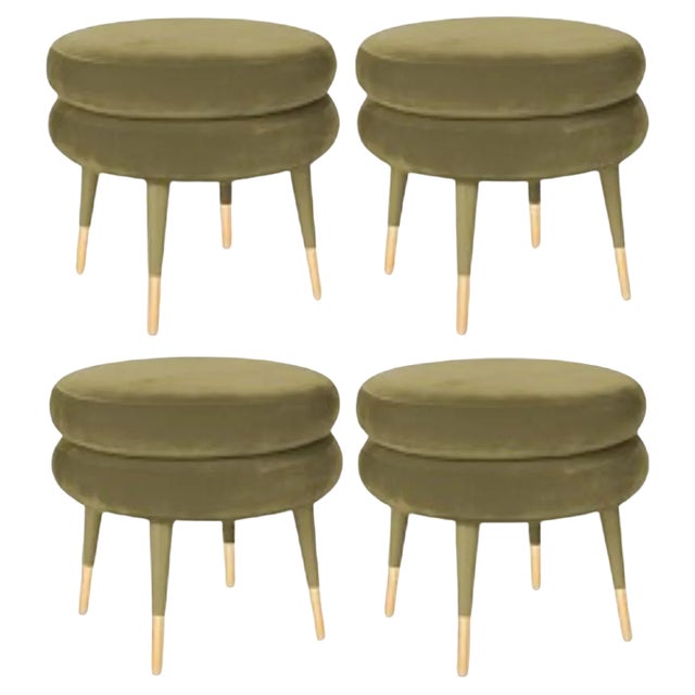 Marshmallow Stools by Royal Stranger, Set of 4 For Sale