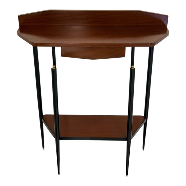 Italian Demi Lune Console Table, 1950s For Sale
