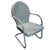 Art Deco Mid-Century Steel Round Streamline Springer Patio Outdoor Lounge Chair, Pair For Sale - Image 3 of 6