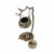 Chinese Rustic Silver Color Metal Tree Swing Incense Holder For Sale - Image 4 of 5