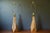 Pair of Vintage Geometric Sculptural Ceramic Accent Table Lamps With Shades For Sale In Monterey, CA - Image 6 of 14