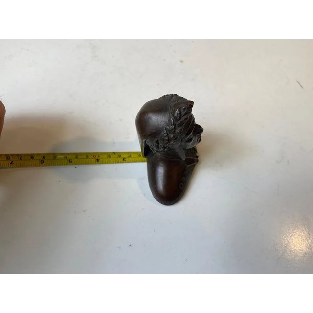 Small 19th Century Dante Alighieri Bronze Bust For Sale - Image 10 of 12