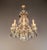 Antique Italian Baroque Revival Crystal Chandelier Wood Smoked Crystal Drops For Sale - Image 4 of 8