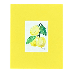 Watercolor Painting of Lemons by Elizabeth Berry