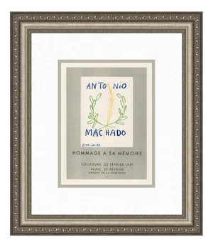 Pablo Picasso, Hommage a Antonio Machado, Color Lithograph, 1959, Framed