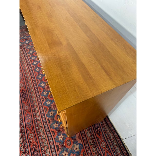 Brown 1960s Moosehead Brand 9 Drawer Dresser For Sale - Image 8 of 11