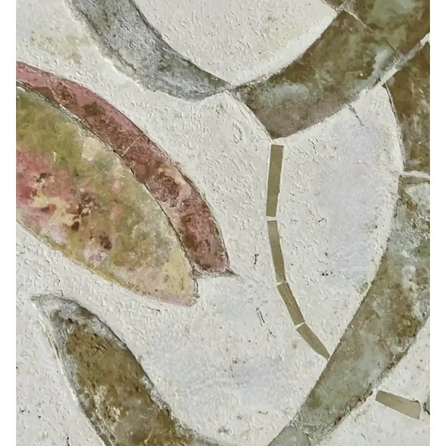 Coastal Ironies Mosaic Seashell Patio Dining Table For Sale - Image 12 of 12