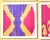 Wood Vibrant Silk Ikat Framed Collection – Bohemian Luxury Textile Art (Set of 4) For Sale - Image 7 of 15