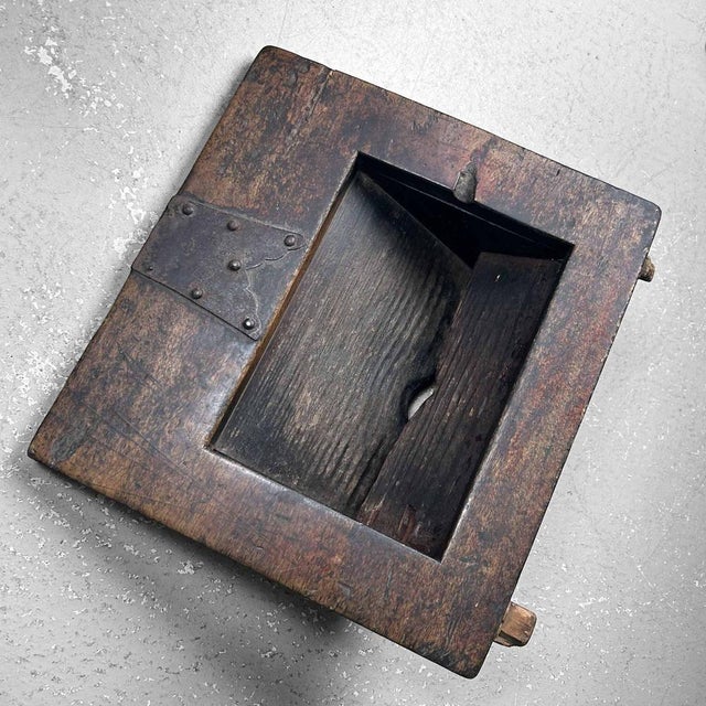 Antique Wooden Zenibako Temple Offering Box, 1890s For Sale - Image 13 of 15
