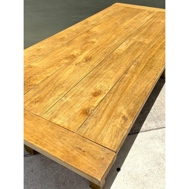 Vintage Wood Lyre Farmhouse Style Table For Sale - Image 9 of 18