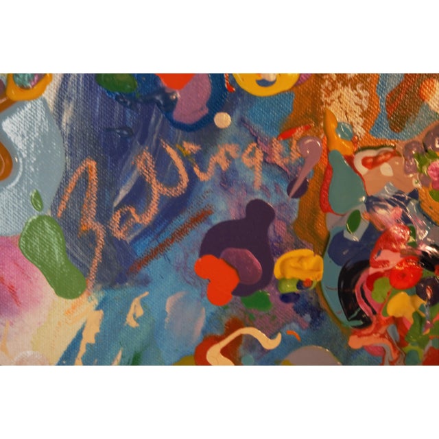 Abstract 2009 Kristina Zallinger "Waterfallen" Abstract Painting For Sale - Image 3 of 11