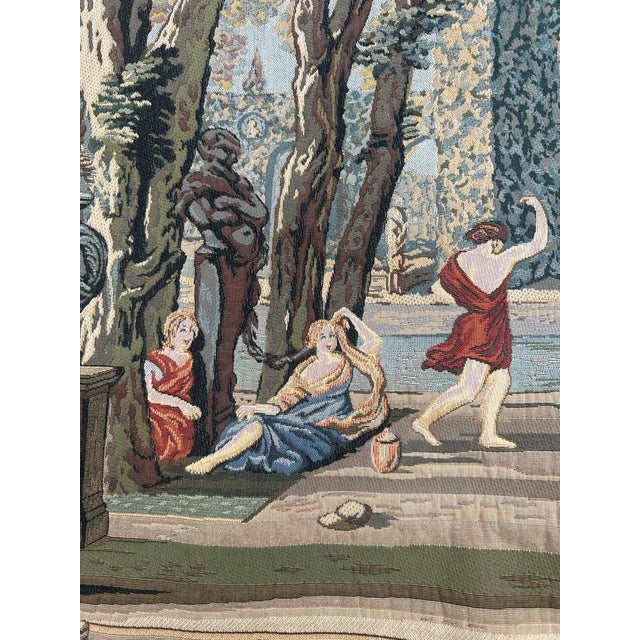Textile Aubusson Style Jacquard Tapestry, 1980s For Sale - Image 7 of 18