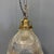 Small Pressed Glass Pendant Lamp with Brass Fixture from Holophane, 1930s For Sale - Image 10 of 17