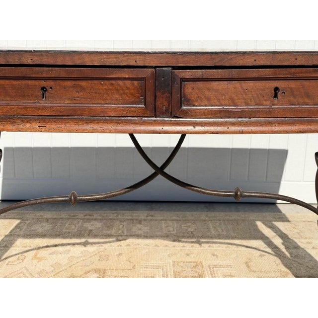 Baroque 18th Century Spanish Baroque Desk With Drawers For Sale - Image 3 of 18