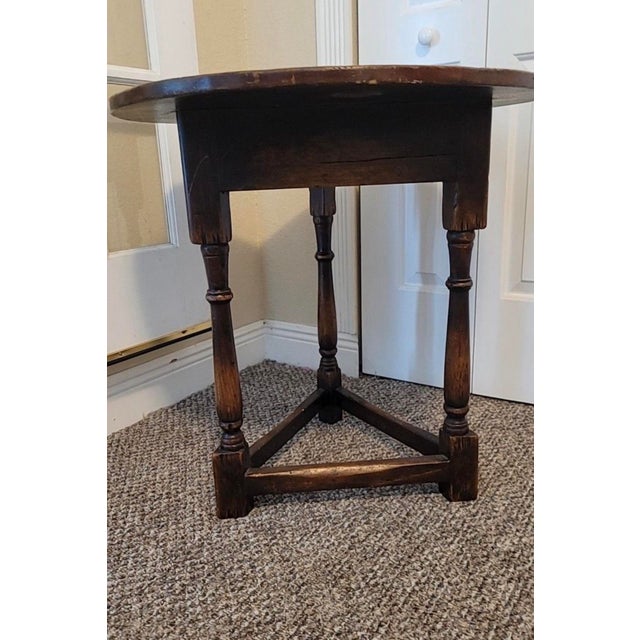 Solid walnut tavern table from the sought after Ralph Lauren vintage collection. Finish is purposefully distressed....