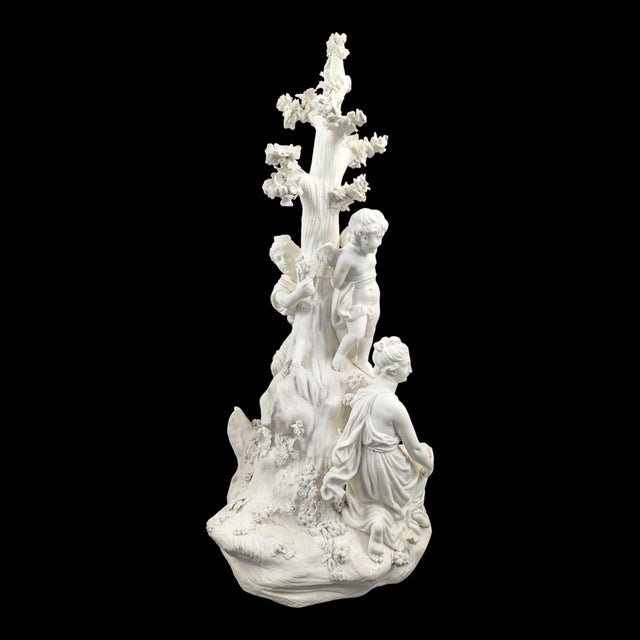Biscuit Porcelain Group of the Three Graces & Cupid from Derby, 1770s-1780s For Sale - Image 6 of 16