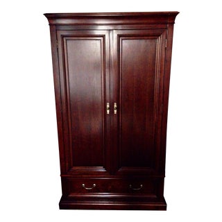 Ethan Allen Cherry Wood Armoire For Sale