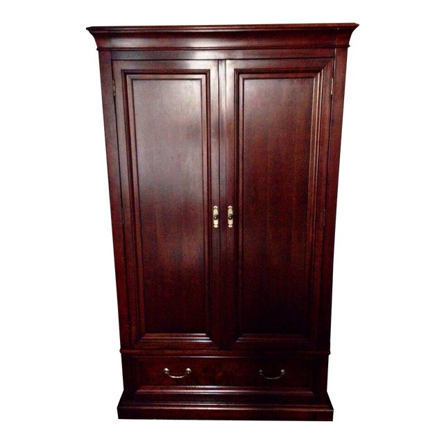 Ethan Allen Cherry Wood Armoire Chairish