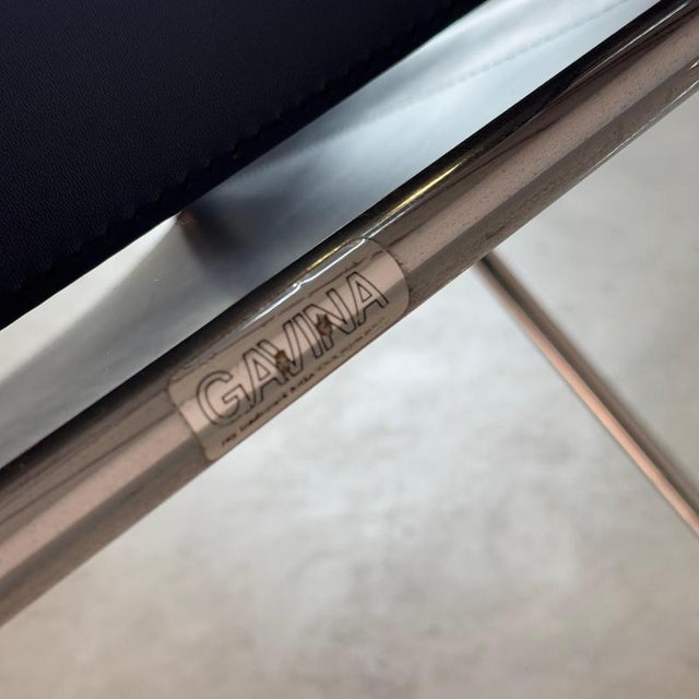 Bauhaus Wassily Chair in Leather by Marcel Breuer for Gavina, 1960s For Sale - Image 9 of 12