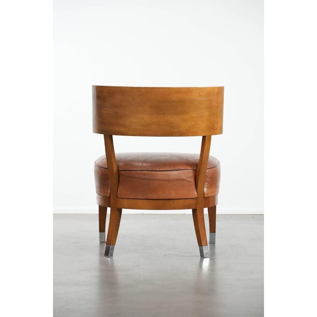 Vintage Cocktail Chair in Sheepskin For Sale - Image 4 of 16
