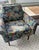 Vintage MCM chair set! Good condition- beautiful fabric and style chair.