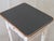 Antique Pine Nightstands Painted White With Gray Banding and Black Tops - A Pair For Sale - Image 9 of 17