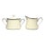 Lenox “Solitaire” Porcelain Sugar Bowl & Creamer For Sale