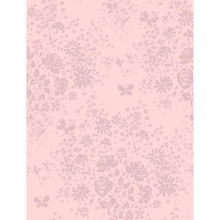 Modeste Raccord Seul Wallpaper by Paule Marrot in Blush Rose For Sale