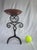 Vintage Spanish Revival Copper Cup & Scrolled Wrought Iron Candlestick For Sale - Image 11 of 12