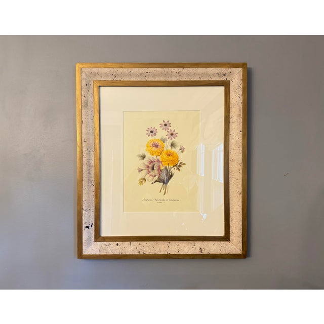 Here is a beautiful decorative botanical print reproducing the work of Pierre-Joseph Redoute (1759-1840), a renowned...