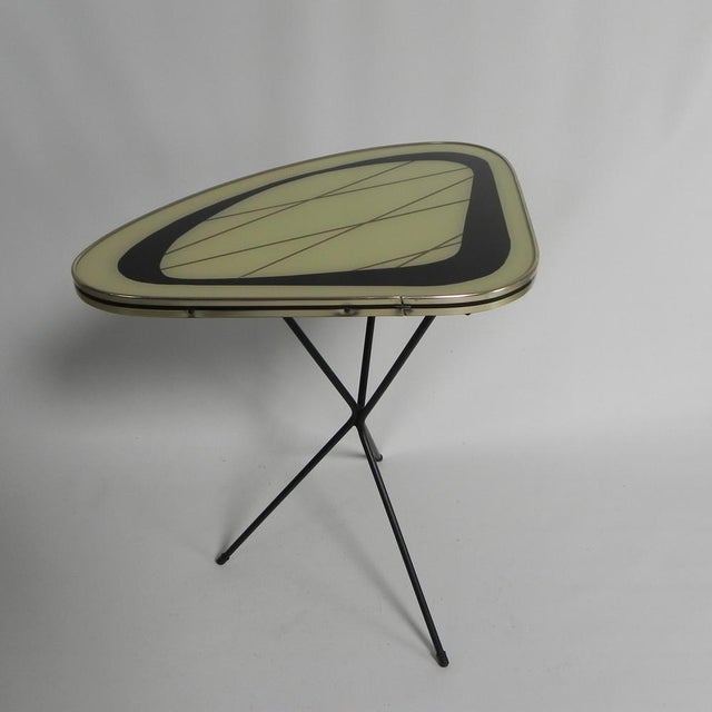 Glass Side Table with 3 Legs from Erdal, 1950s For Sale - Image 7 of 14