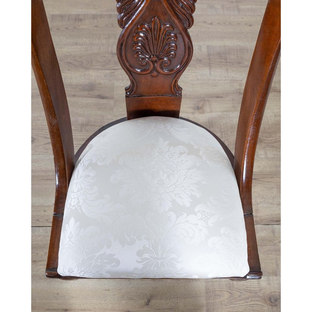 Set of Four 19th-Century Lombard Gondola Chairs in Carved Walnut For Sale - Image 13 of 13