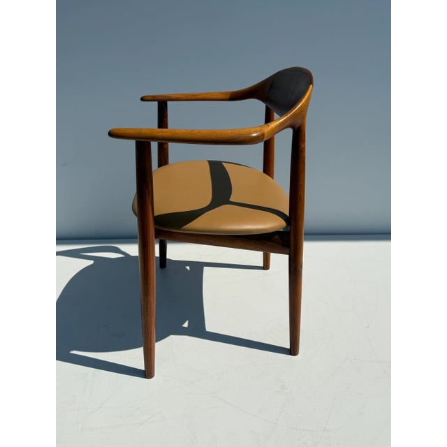 Kurt Ostervig 1960s Mid Century Teak Desk Chair For Sale - Image 4 of 12