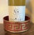 Early 19th Century Antique Early 19th Century English Regency Red Lacquer Wine Bottle Decanter Coaster With Gilt Greek Key Design For Sale - Image 5 of 10