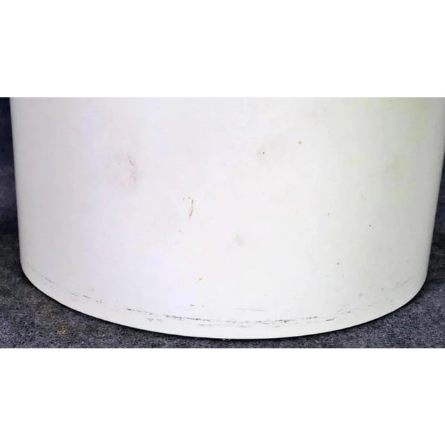 White Lacquered Demilune Console For Sale - Image 8 of 8