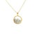 Metal Diamond Locket Pendant Round 14k Gold & Gold Filled Necklace Shaker For Sale - Image 7 of 10