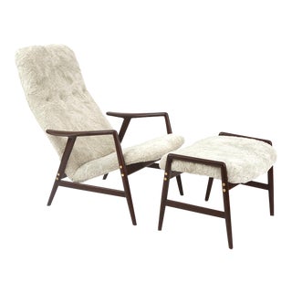 Folke Ohlsson for Dux Lounge Chair & Ottoman For Sale