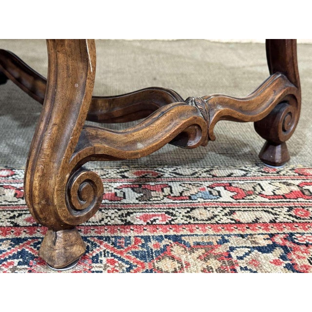 Antique Walnut Window Seat, 1900s For Sale - Image 10 of 15