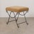 Camel Panoplie Iron Loop Stool, Camel Mohair For Sale - Image 8 of 11