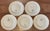 Antique 19th Century English Regency Staffordshire Blue Transferware Dinner Plates - Italian Buildings by Ralph Hall Circa 1825 - Set of 5 For Sale - Image 15 of 17