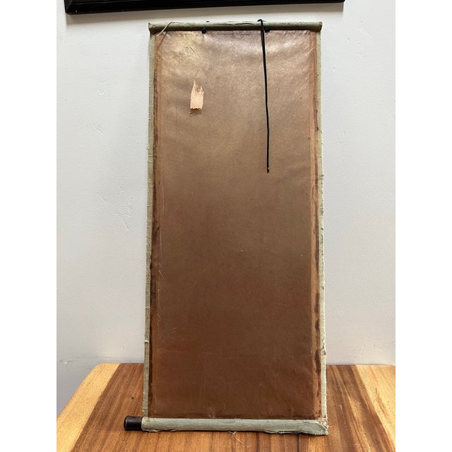 Asian Antique Chinese Ancestor Portrait Scroll From Ming or Qing Dynasty For Sale - Image 3 of 8