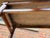 Wood Vintage Ethan Allen Console on Casters With Bamboo Shaped Legs For Sale - Image 7 of 8