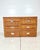 Wood Vintage Woven Rattan Wicker Campaign Dresser For Sale - Image 7 of 12