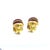 Late 20th Century Pair of Seaman Schepps 18k Yellow Gold Carved Translucent Amber Shrimp Earclips For Sale In New York - Image 6 of 9