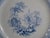 Dinner Wall Plate, Blue Transferware Scenic, John G Alcock Blantyre Cobridg 19th C. England For Sale - Image 4 of 12