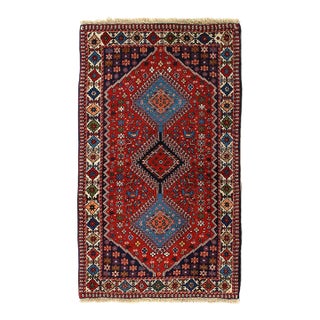 Fine Hand Knotted Persian Yalameh Rug 2'9"x 4'9" For Sale