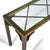 Metal Mastercraft Brass Chinese Chippendale Console Table For Sale - Image 7 of 10